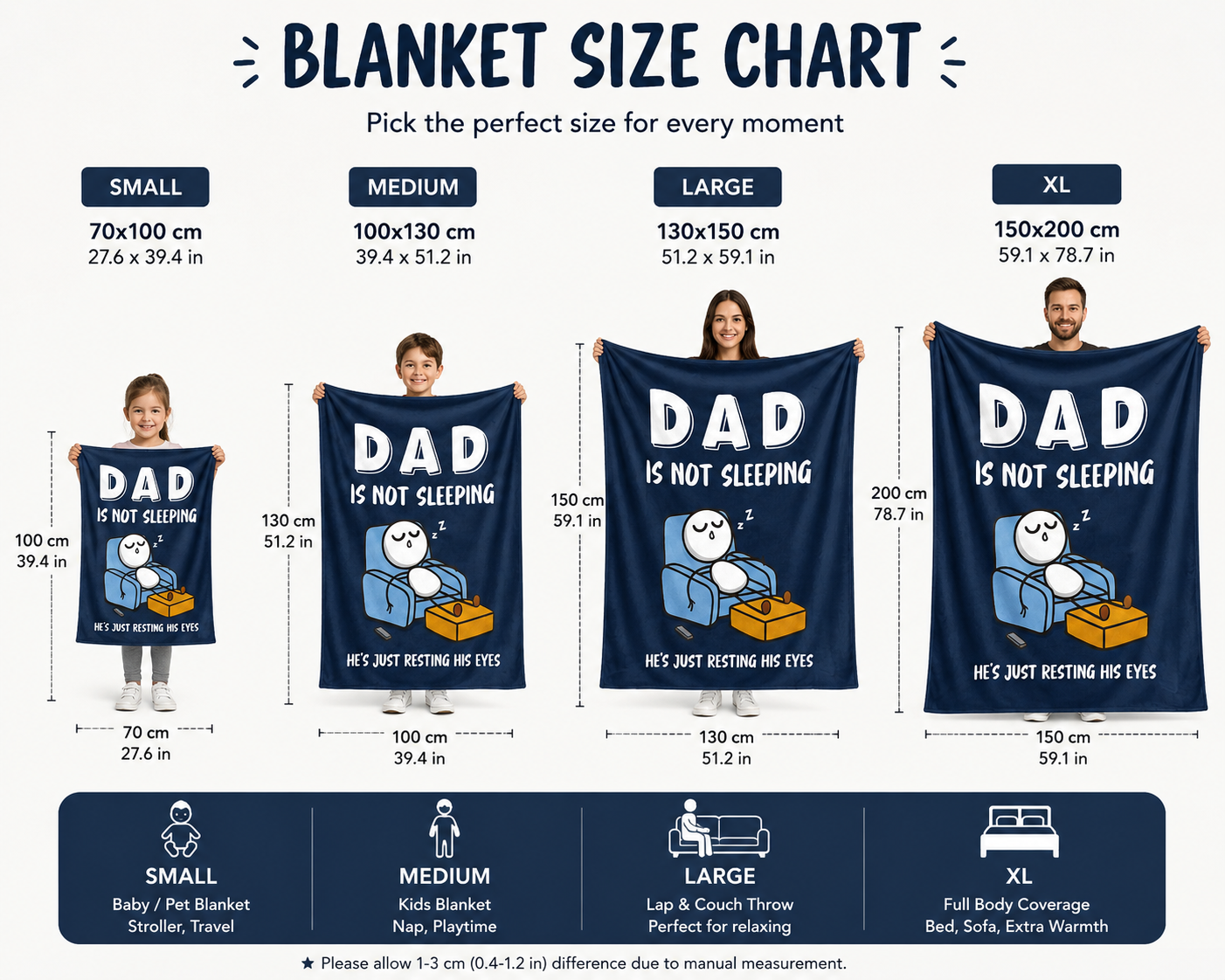 Fathers Day Blanket