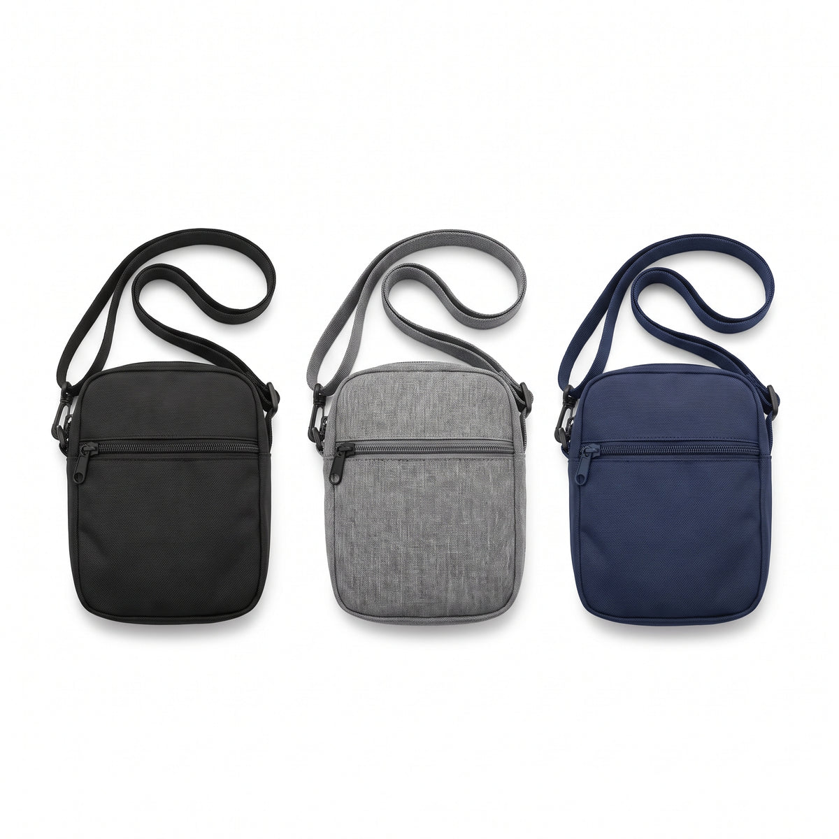 Boys Crossbody Sling Bag in Black, Grey and Navy