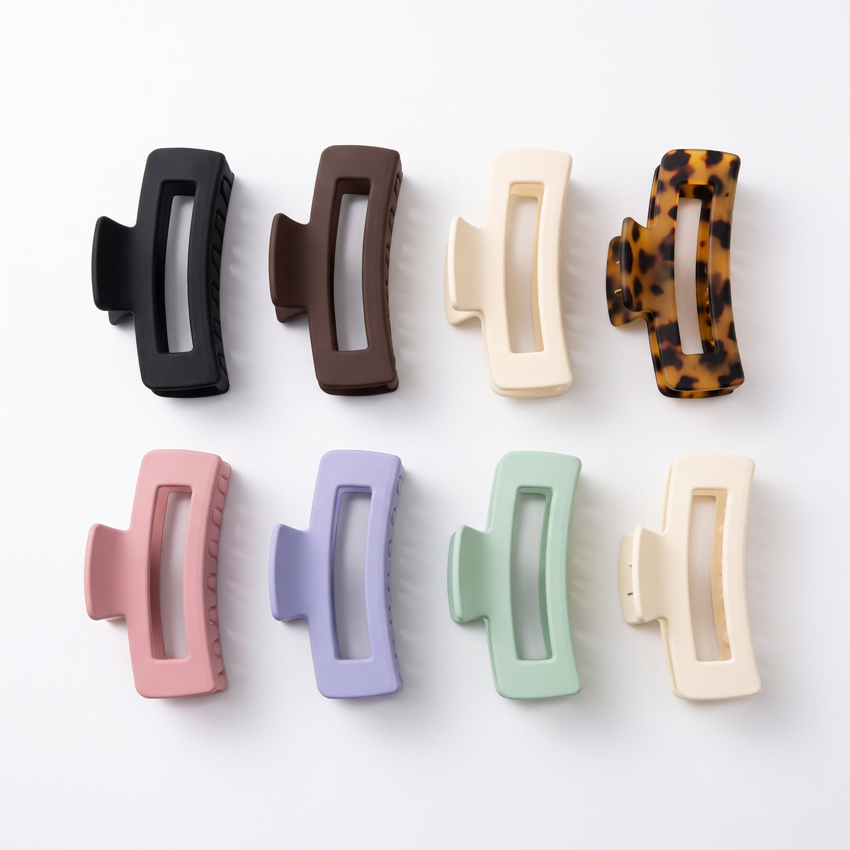 Girls Claw Clip Set: Neutrals and Pastels 4-packs