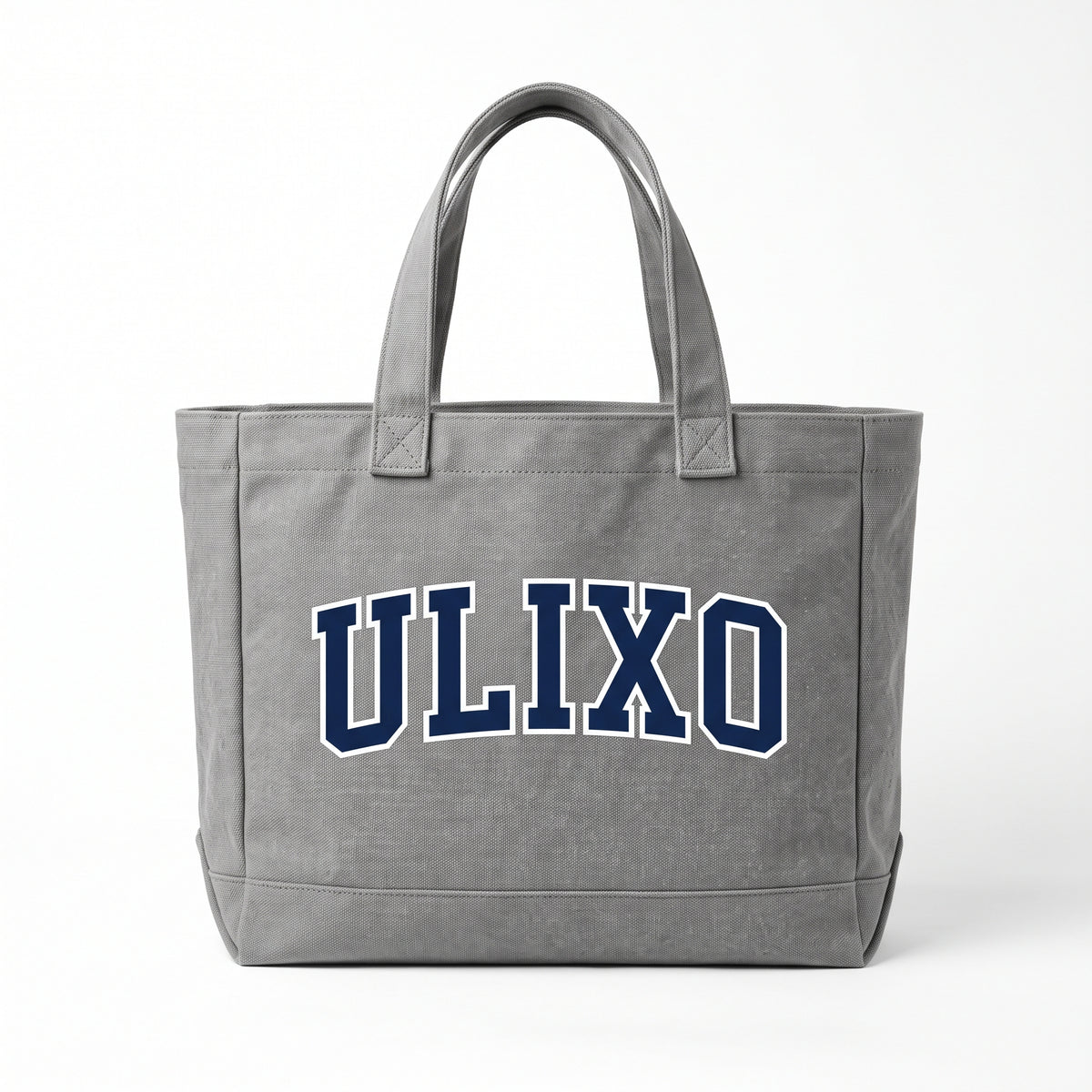 Exclusive Ulixo VIP Tote Bag in heather grey with ULIXO varsity print